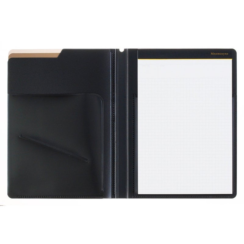 Maruman HN188FA Notepad, Holder & 5 Pockets, Nemosine A5, Black - Image 3
